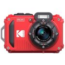 Kodak Waterproof WPZ2 Red 4X Zoom WiFi + Extra Battery + 16G