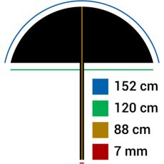 Falcon Eyes Flitsparaplu UR-60T Diffuse White 152cm