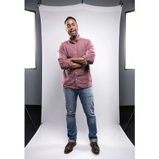 Westcott X-Drop Wrinkle-Resistant Backdrop - High-Key White